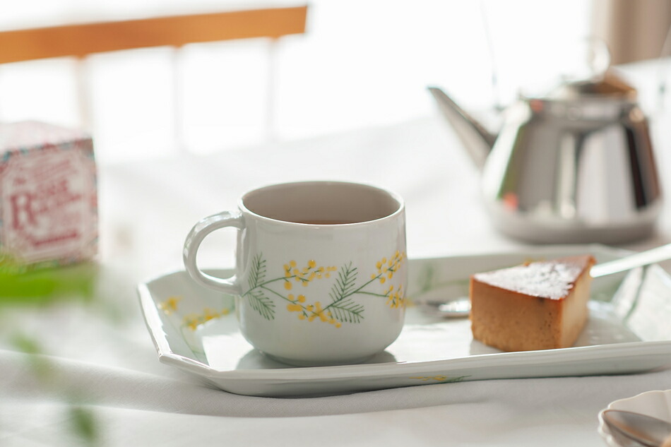 ミモザ マグカップ（徳永遊心） フリーデザイン ｜ 北欧・ロングライフ