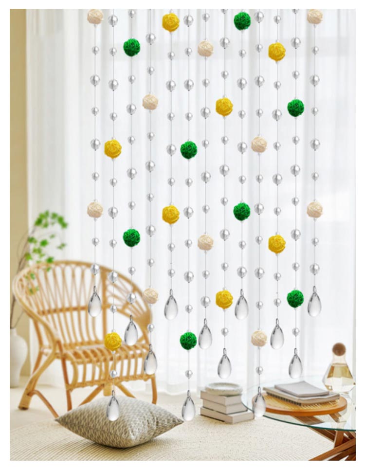 楽天市場】のれん ビーズカーテン 間仕切りカーテン ストリング