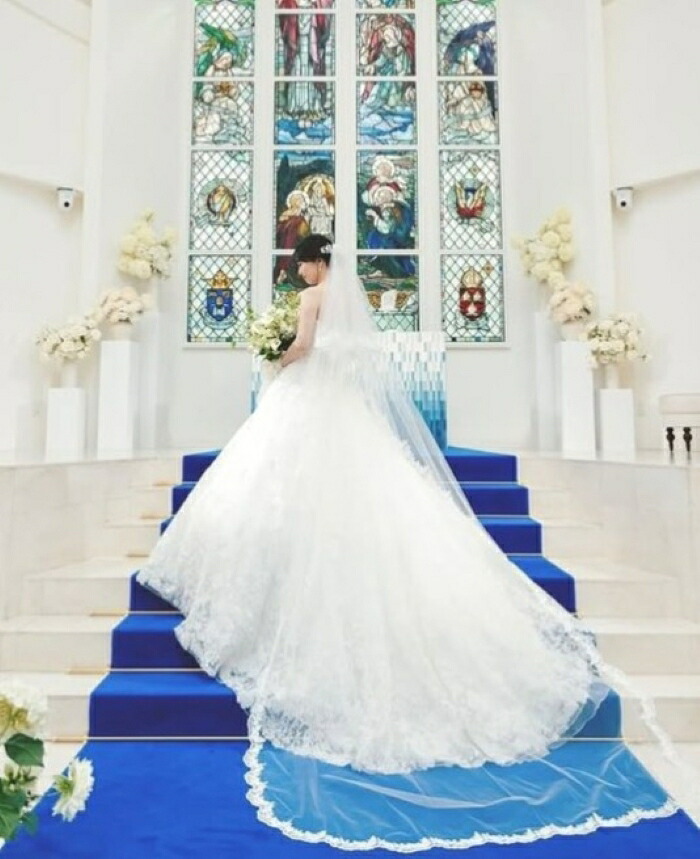 楽天市場】【3mくっきり刺繍ベール】【エレガントな後ろ姿】ロング