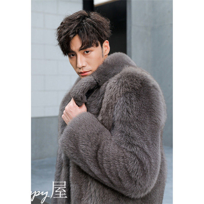 楽天市場】ファーコート メンズ 毛皮コート フォクス毛皮 フェイク