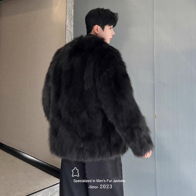 楽天市場】ファーコート メンズ アウター 長袖 ファージャケット 大人