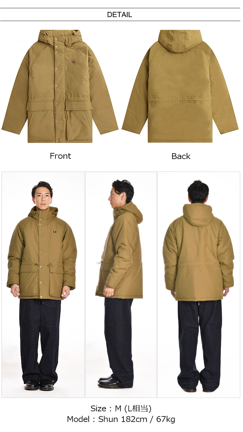 楽天市場】FRED PERRY/フレッドペリー PADDED ZIP THROUGH JACKET
