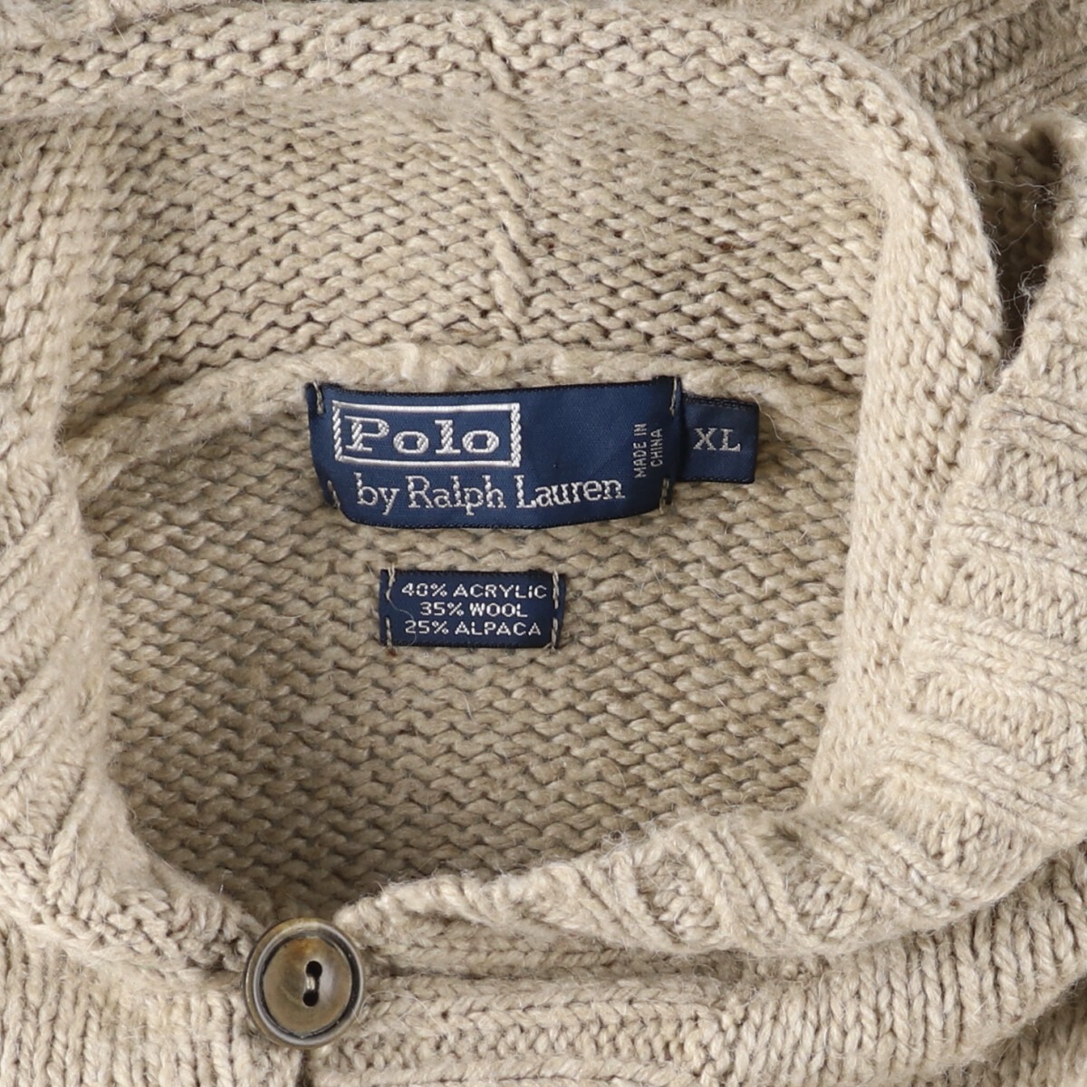 古着ラルフローレンニット種類解説。ゲージとは？ネックで印象が変わる