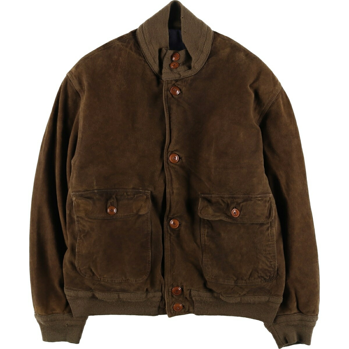 古着 HARVEY LOGAN バルスタージャケット スエードレザーブルゾン
