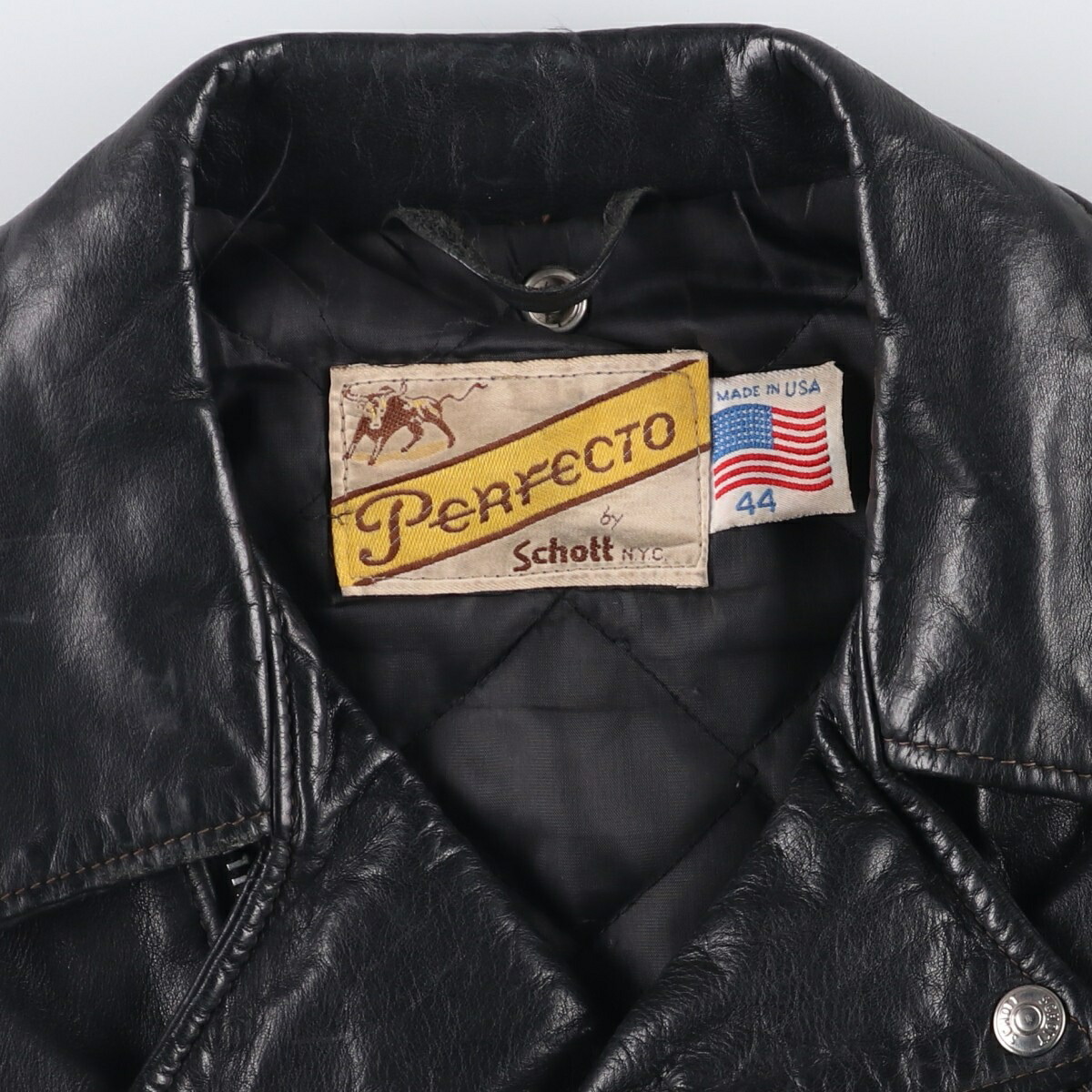古着 70年代 ショット SCHOTT PERFECTO 牛タグ後期 レースアップ