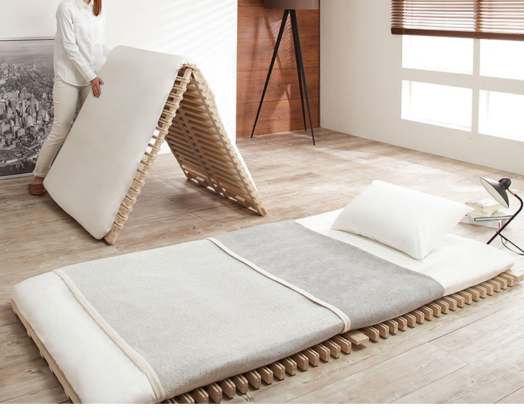 楽天市場】アシスト機能付き「みやび格子」すのこベッド シングル