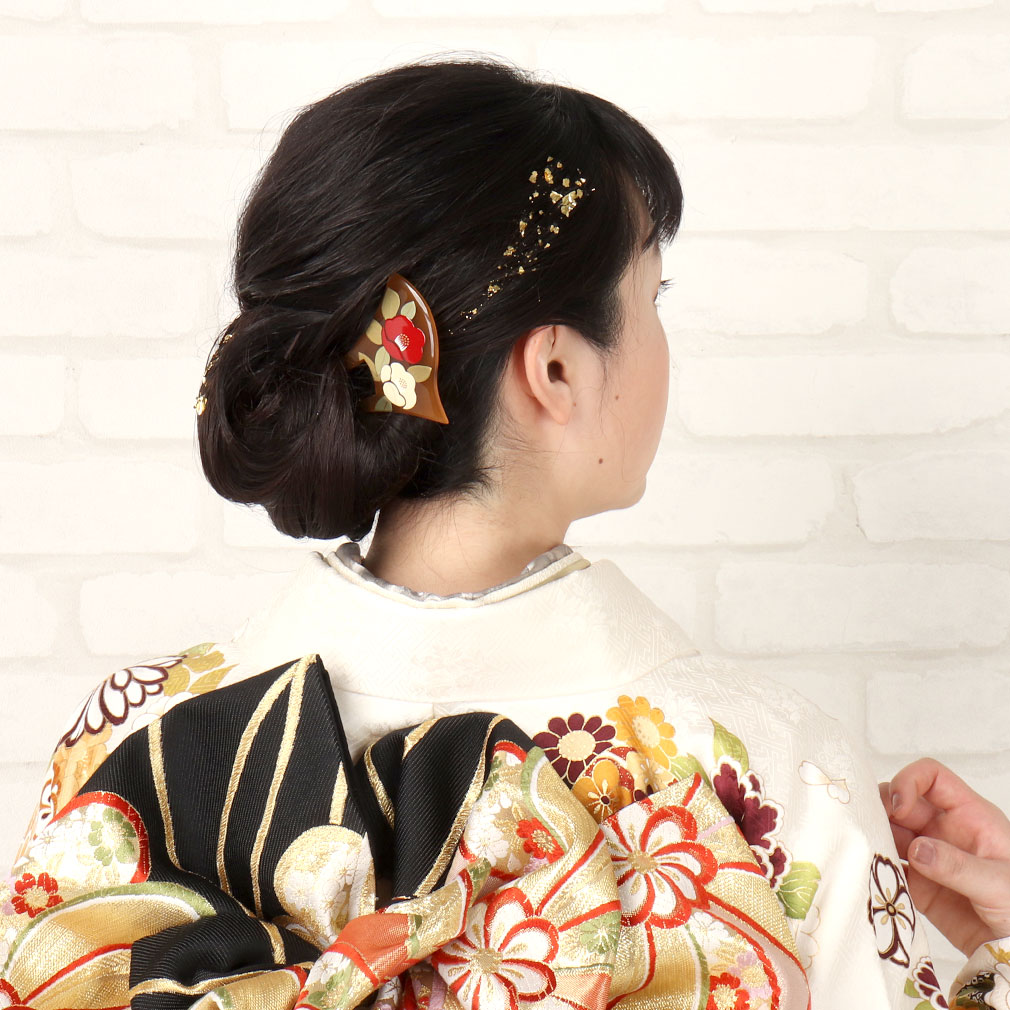 楽天市場】髪飾り 金箔 ヘア金箔 金箔ヘアアレンジ 髪飾り 成人式 振袖