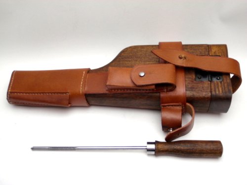 摺り合わせ加工】ドイツ軍 モーゼル M712 本革製 ホルスター C96 木製