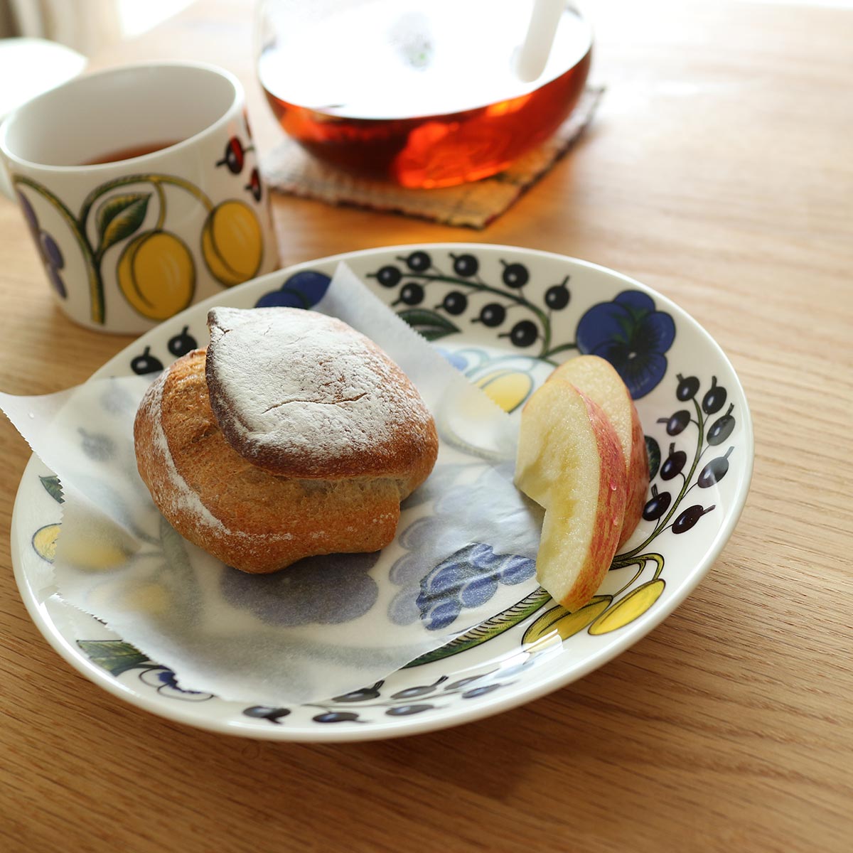 希少 Arabia Lappi ラッピ プレート 17cm ケーキプレート 希少 Arabia