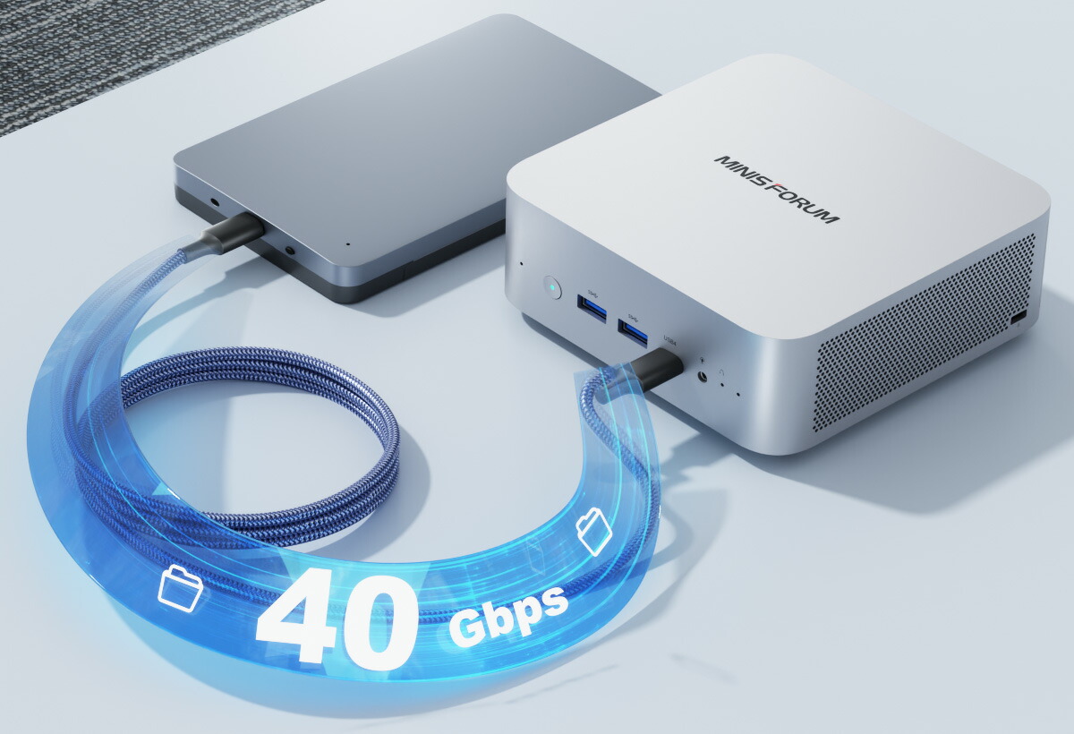 MINISFORUM ミニPC AI X1-255 メモリ32GB ストレージ1TB AMD Ryzen 7