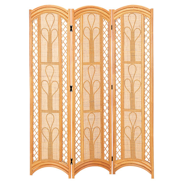 楽天市場】衝立 2連 ラタン 間仕切り ロータイプ 籐家具 高さ101cm