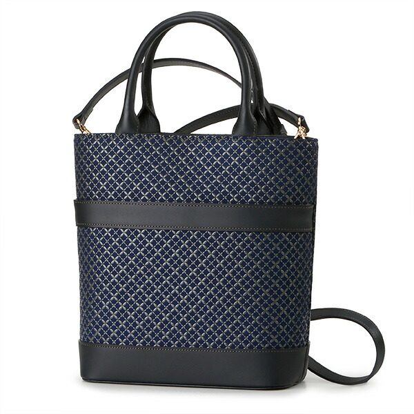 印傳屋　トートバッグ　アメリカンブルー　ハンド　甲州印伝　上原勇七　紺　ネイビー 楽天市場】 甲州印伝 《印傳屋》上原勇七 > バッグ類 > ハンドバッグ