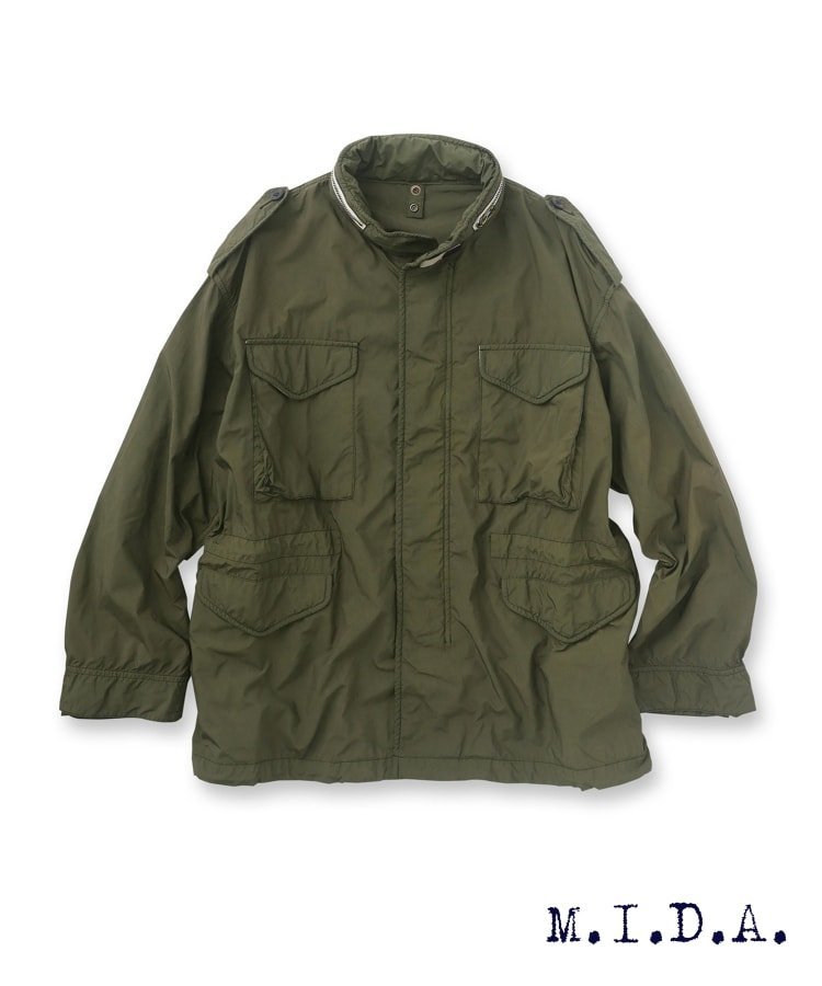 M.I.D.A.のM65型フィールドジャケットとリバーシブルライナー: 男の