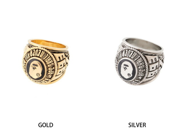 楽天市場】A BATHING APE BAPE COLLEGE RING ア ベイシング エイプ
