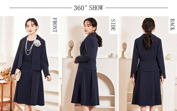 楽天市場】パーティードレス 二点セット 二次会 フォーマル オフィス