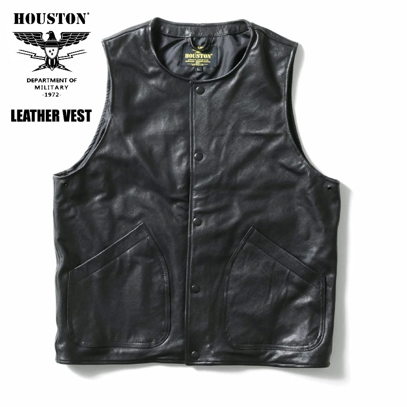 楽天市場】HOUSTON ヒューストン LAMB LEATHER VEST ラムレザー ベスト