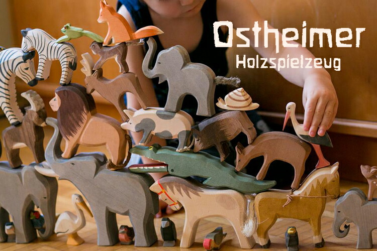 楽天市場】Ostheimer オストハイマー 木製 フィギュア こうのとり