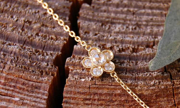 mederu jewelry K18PT900 ローズカットダイヤブレスレット S115804949