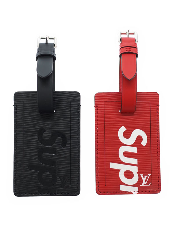 LOUIS VUITTON】【シュプリームコラボ】ルイヴィトン『エピ ネームタグ