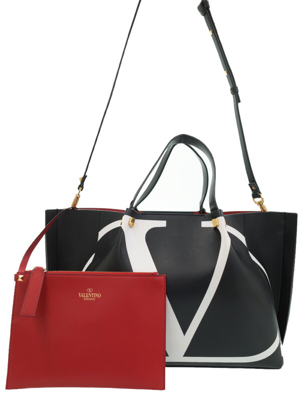 VALENTINO GARAVANI】ヴァレンティノガラヴァーニ『Vロゴ ミディアム