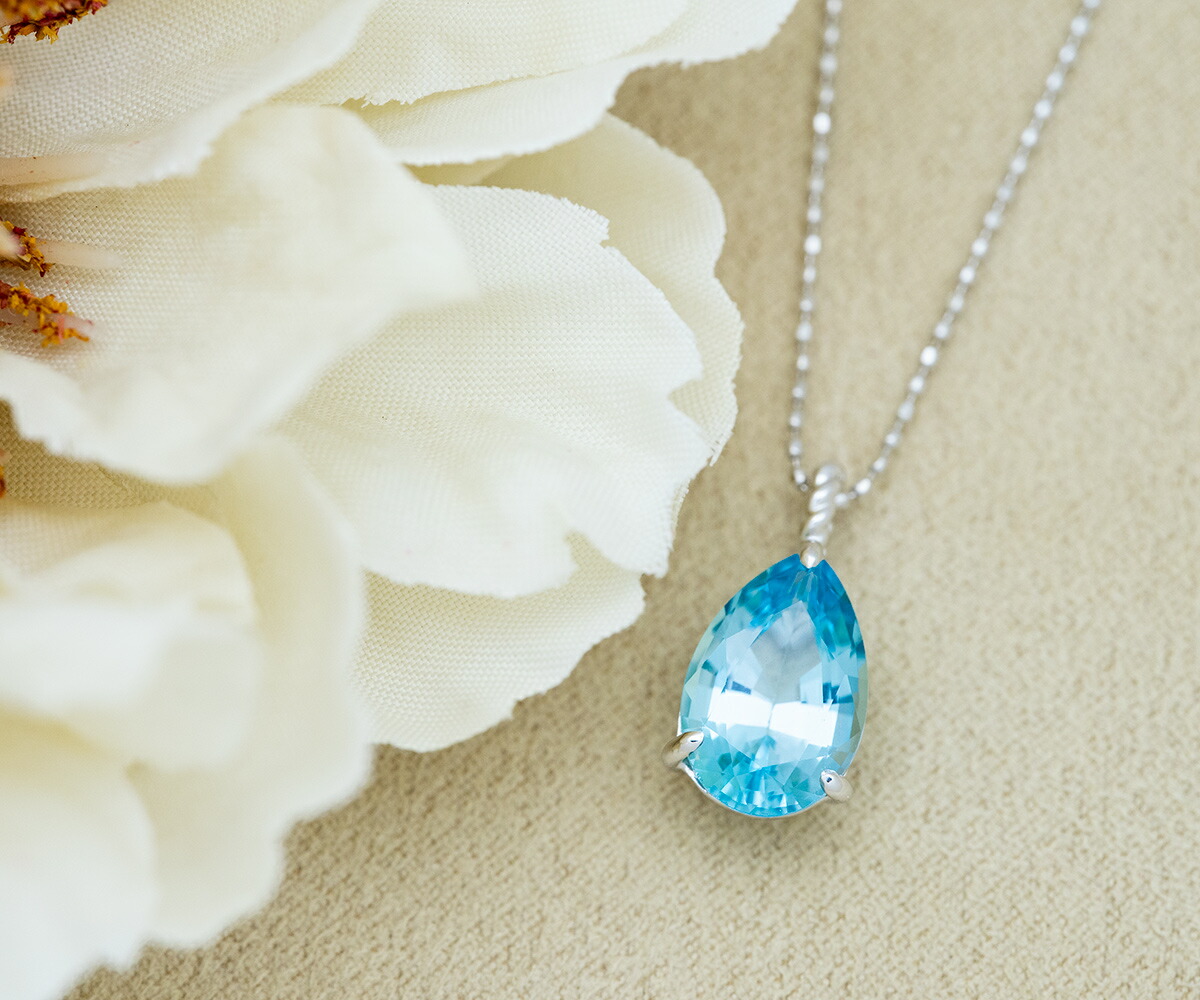 楽天市場】ペンダントトップ ブルートパーズ ゴールド K10 プラチナ900