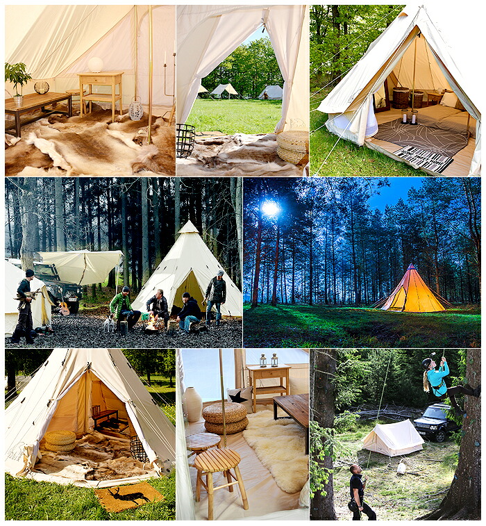 ベルテント 4m グランピング 8人 アスガルドタイプ12.6フロア付 話題の