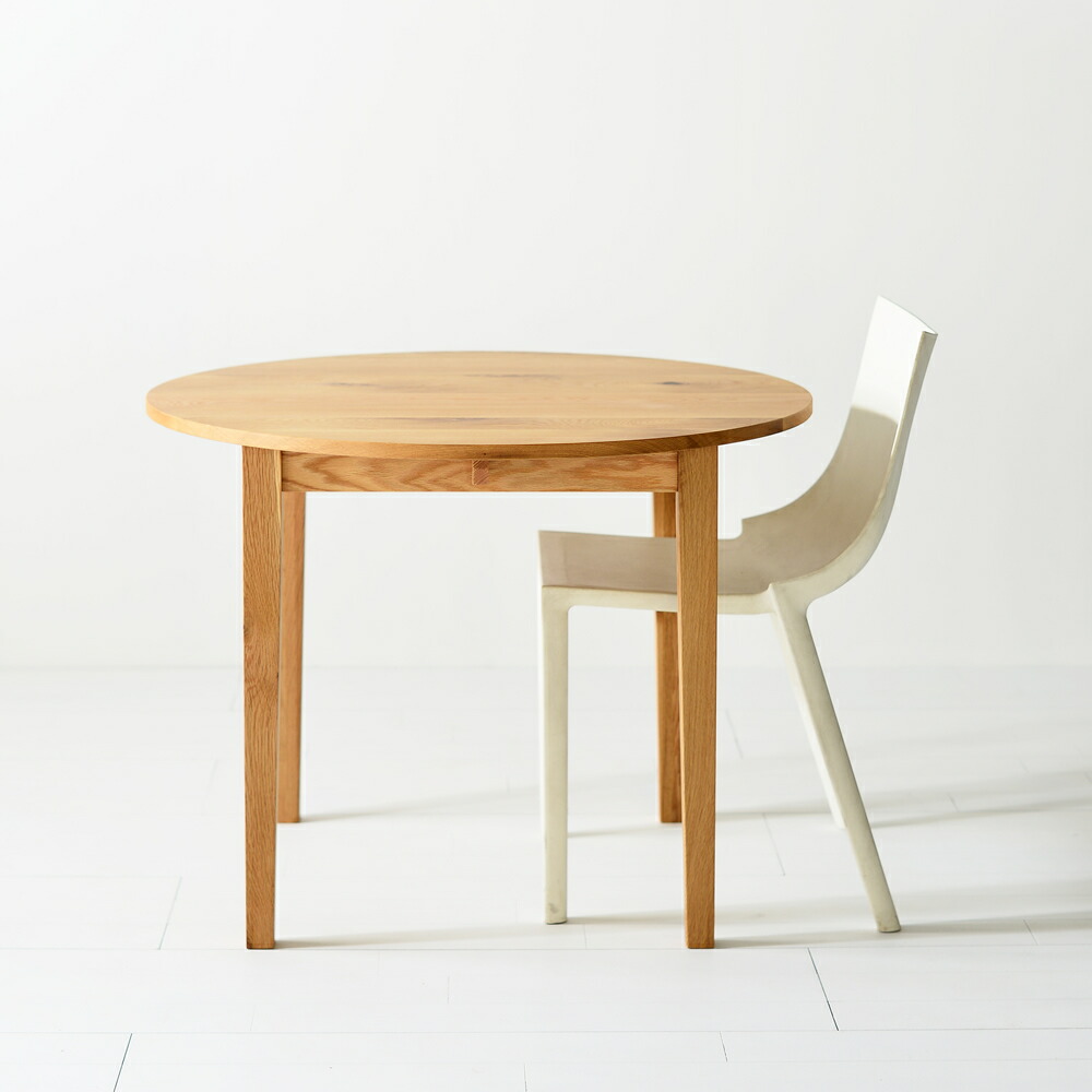 楽天市場】無垢 丸テーブル ダイニングテーブル 円卓 80cm 90cm 100cm