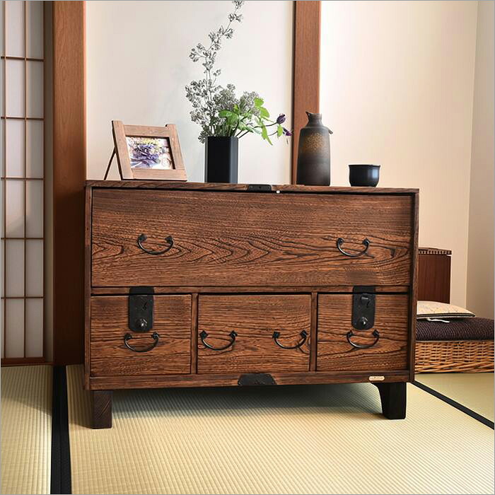 楽天市場】一点物 明治末期〜大正期 和箪笥リメイク ローチェスト 欅