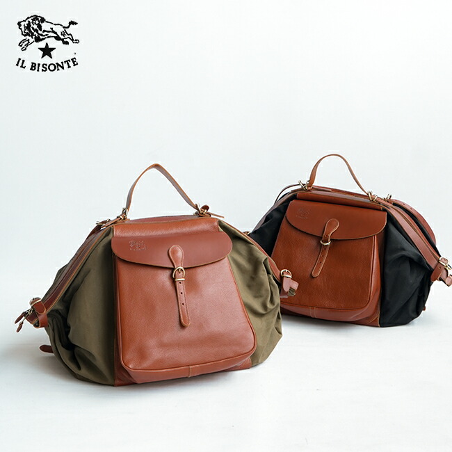 ◇【国内正規販売店】[41014-2-]IL BISONTE(イルビゾンテ) キャンバス