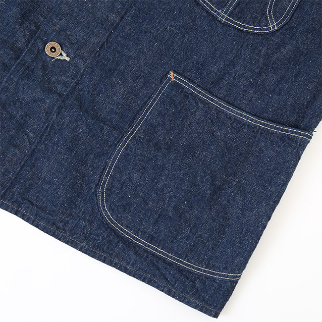 01-6150-81]orSlow(オアスロウ)40's DENIM COVER ALL One Wash(デニム