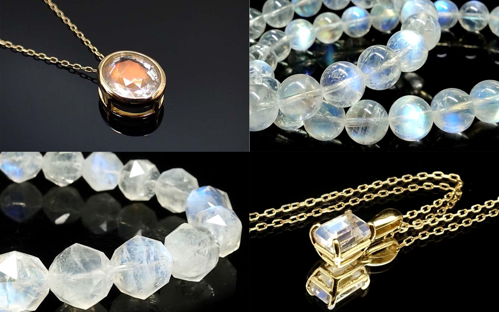 オーロラのような神秘の輝き | レインボームーンストーンの基本情報と