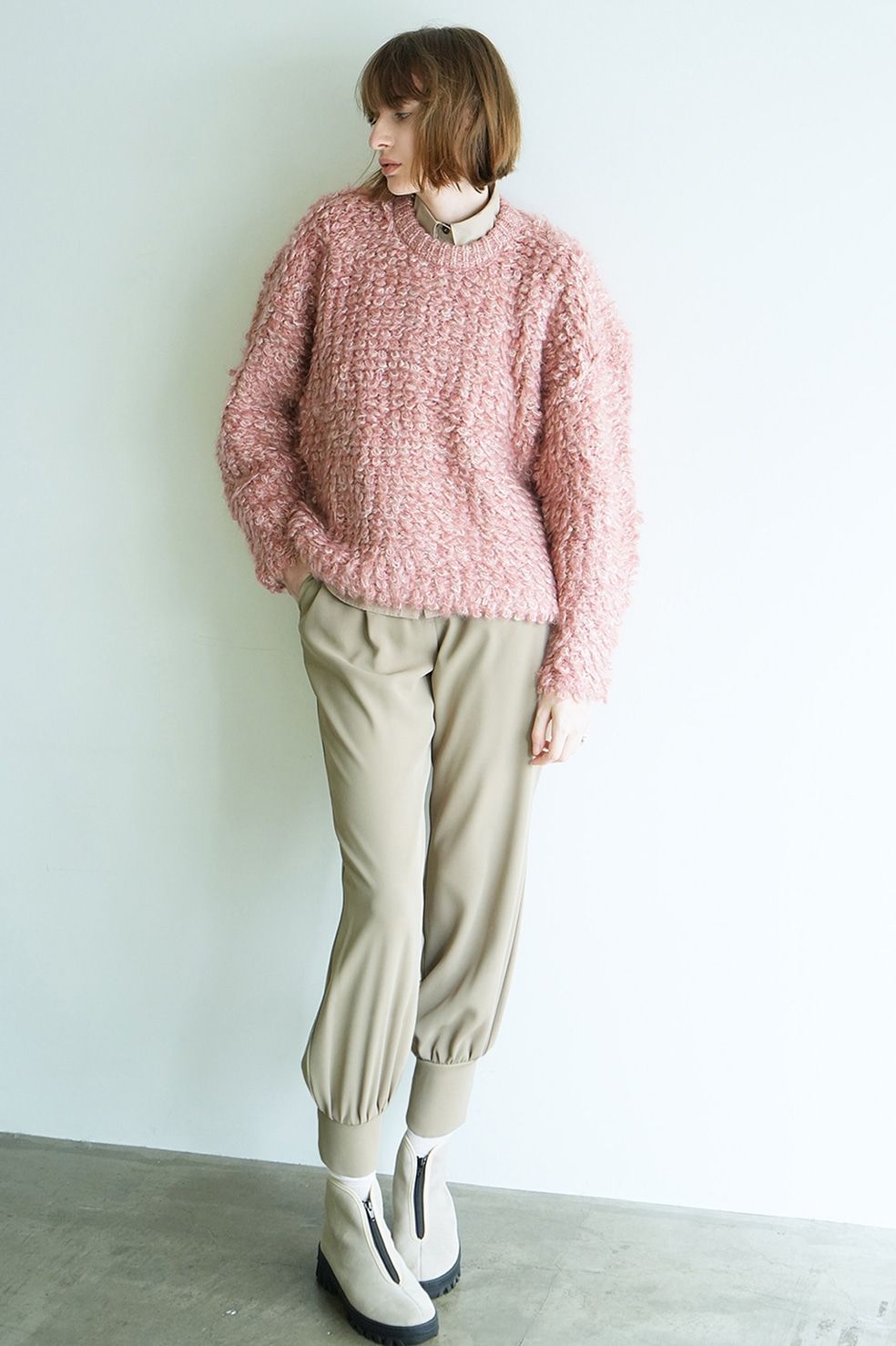 CLANE - ミックス モヘア ニット トップス - MIX LOOP MOHAIR KNIT