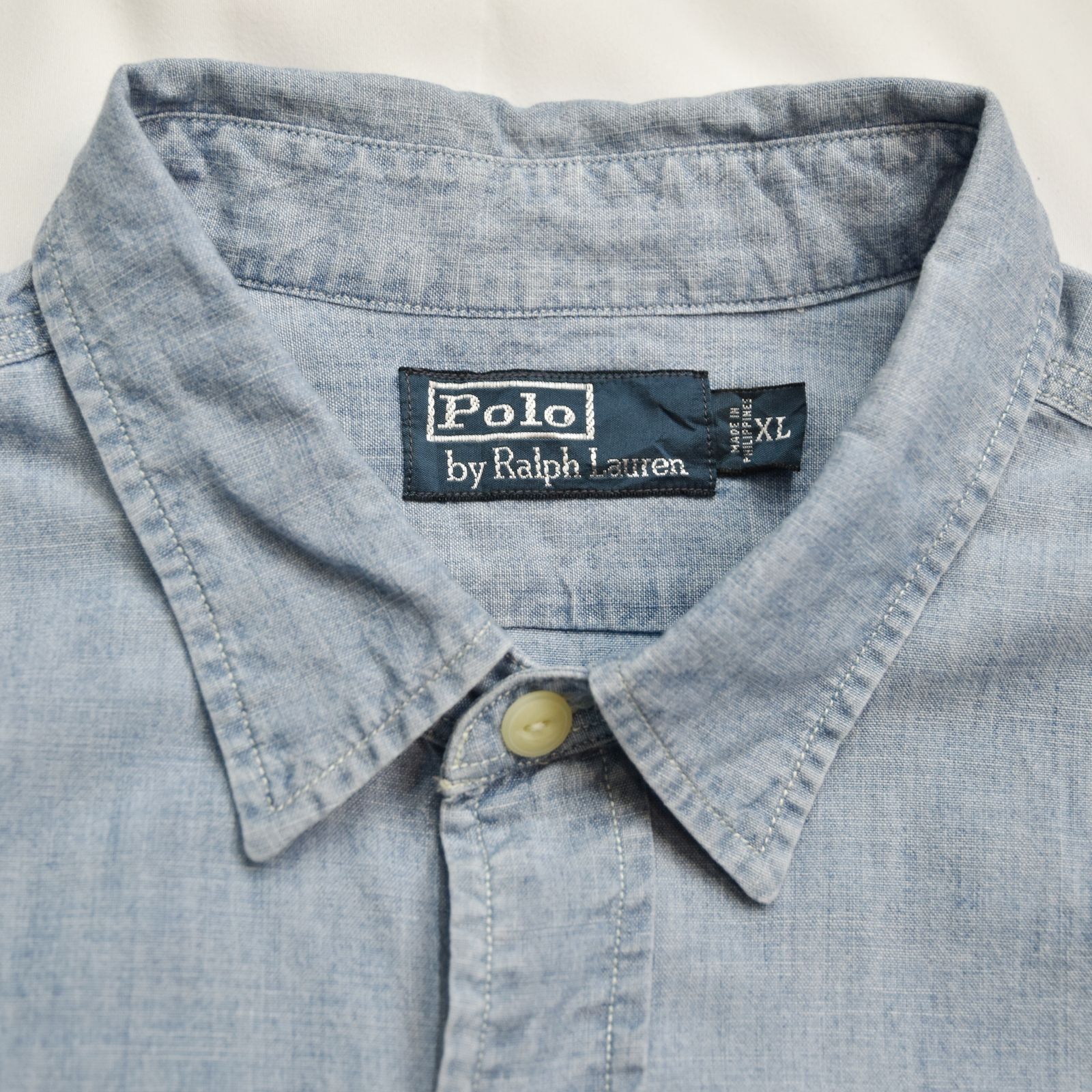 古着 / POLO by Ralph Lauren ラルフローレン シャンブレーシャツ / XL