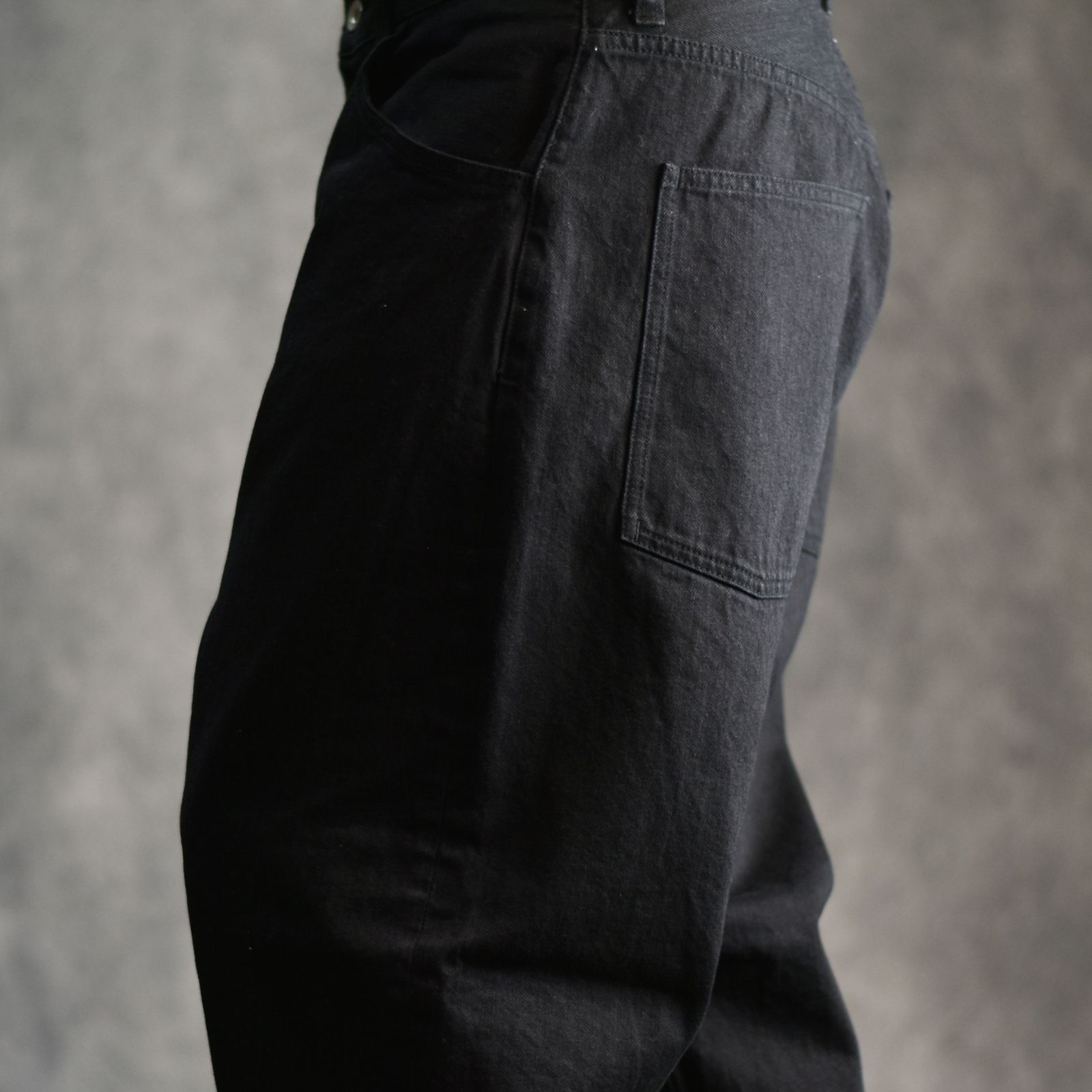 Porter Classic - STEINBECK DENIM PANTS (BLACK) / デニムパンツ