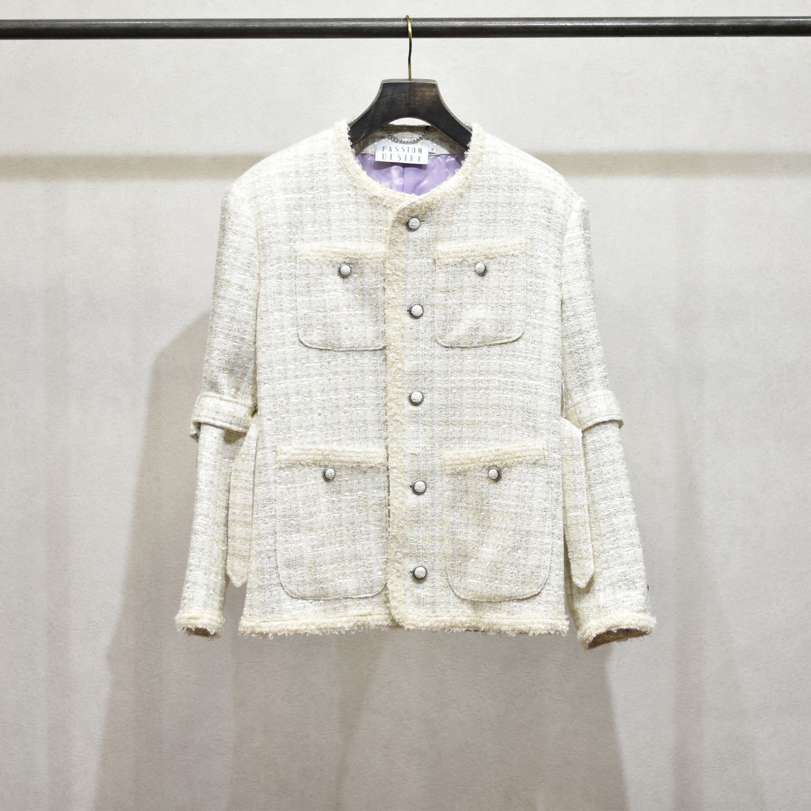 R*D様 【定価12万】MIXED TWEED NO COLLAR BONDAG el conductorH