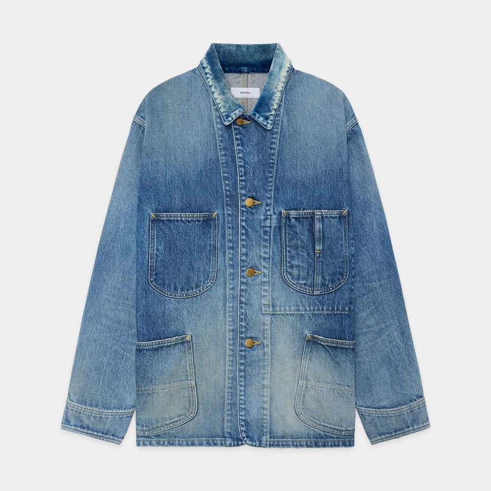 marka - COVERALL JACKET - USED WASHED / オーガニックコットン 13.5