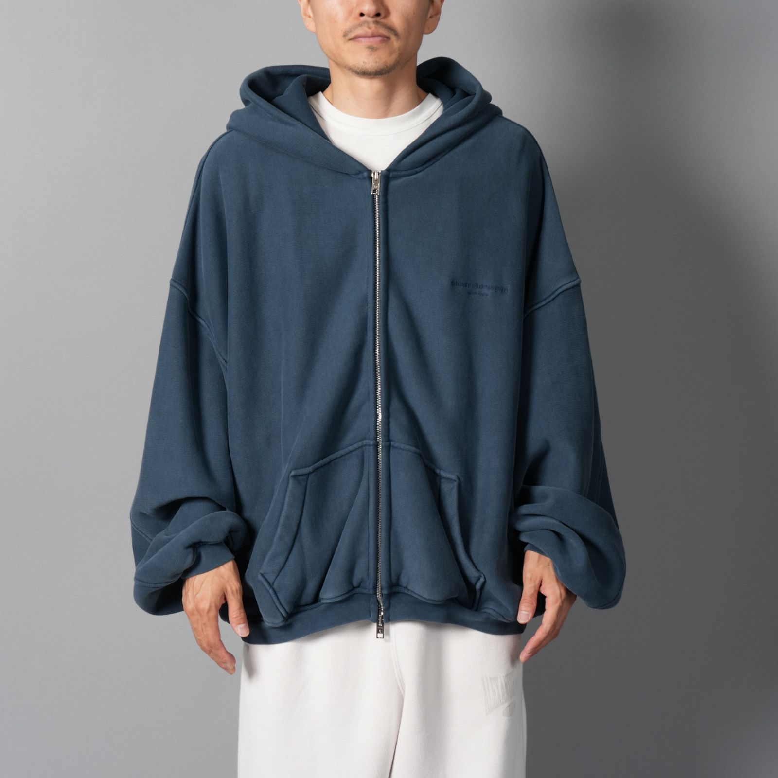 alexander wang - 【ラスト1点】ZIP UP HOODIE W / GRAPHIC LOGO