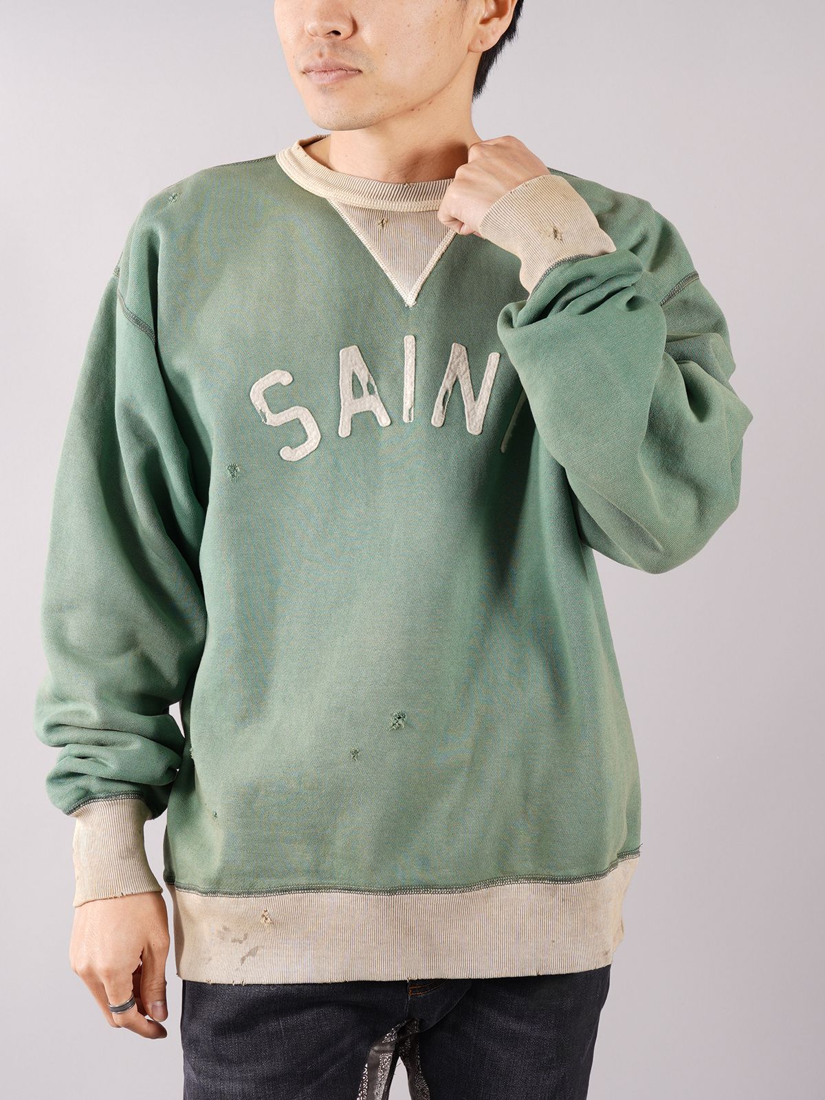 SAINT M×××××× - ラスト1点 / SM-S22-0000-040 / SWEAT SHIRT / FELT