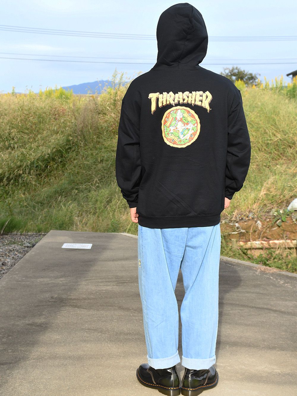 THRASHER - 【TEENAGE MUTANT NINJA TURTLES×THRASHER】 PIZZA HOODIE