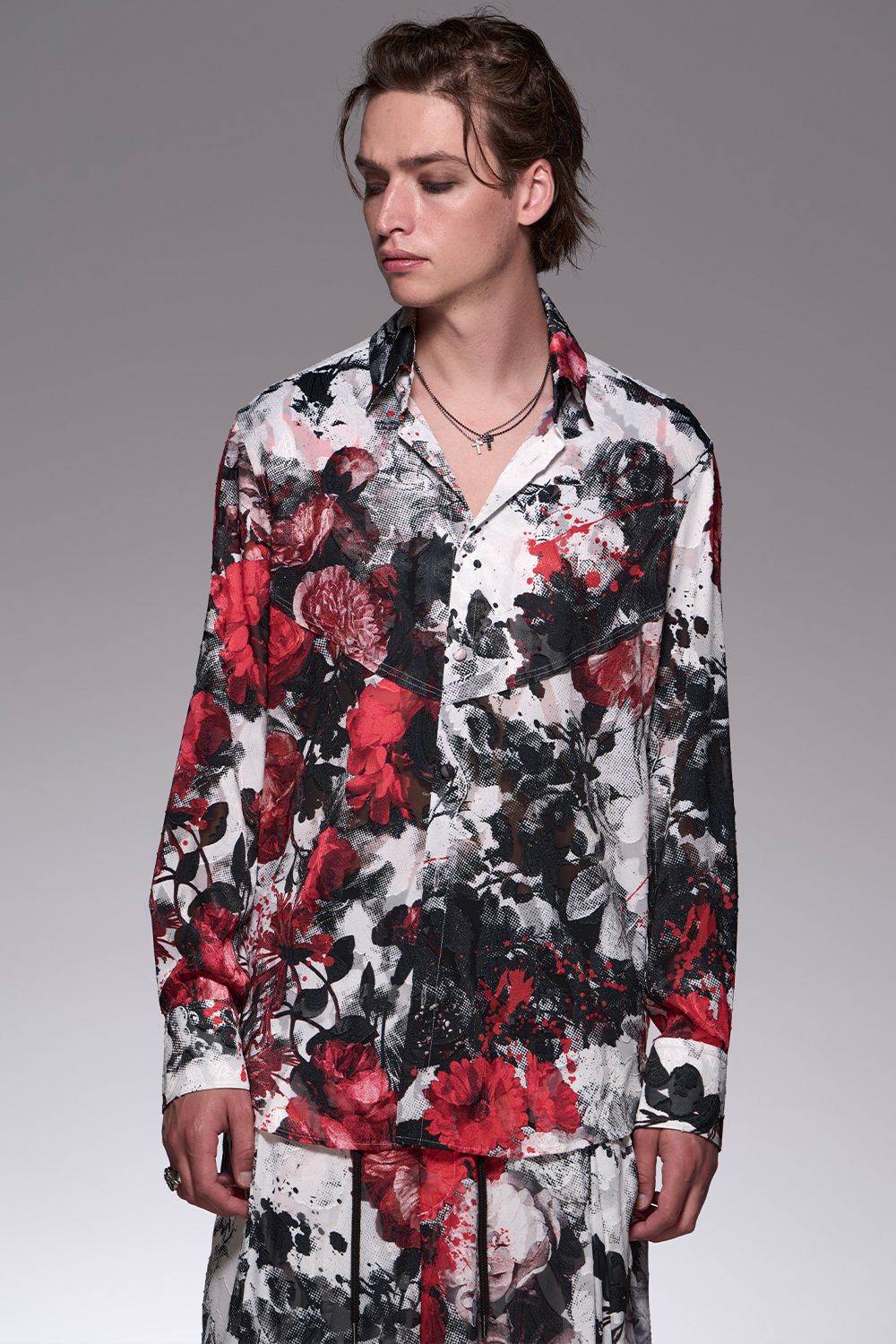 kiryuyrik - Splash Flora Shirt / スプラッシュフローラ シャツ