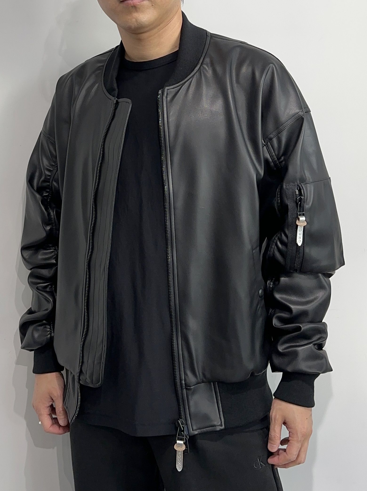 RESOUND CLOTHING - DAVID JACKET / RC33-JK-003 / MA-1 / エコレザー