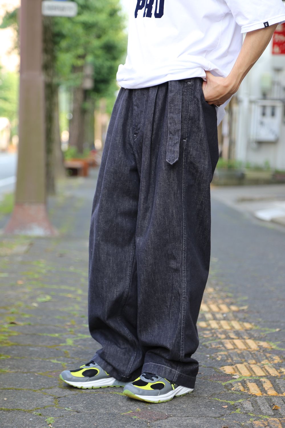 Graphpaper Colorfast Denim Belted Pants
