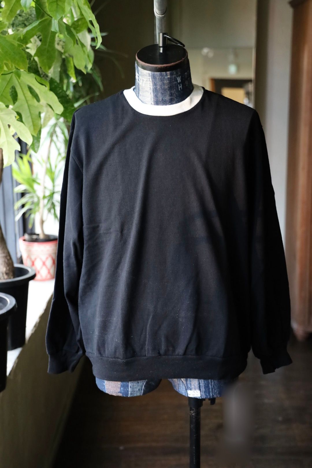 blurhms - blurhms ブラームス Co/Silk Nep Ringer Tee L/S(BHS25F016
