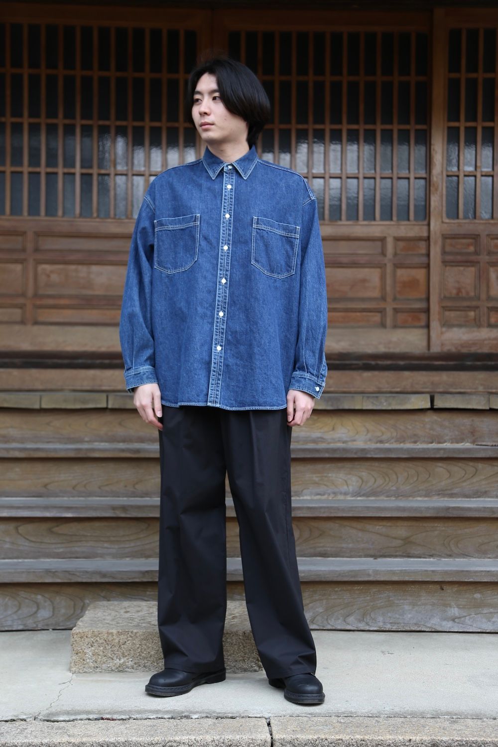 Graphpaper Denime Regular Collar Shirt style.2021.2.20. | 1559 | MARK