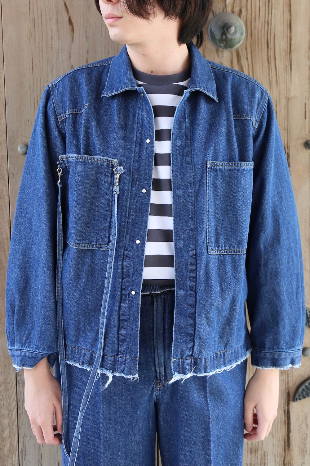 YOKE DETACHABLE POCKET DENIM JACKET(YK21SS0196B)※3月20日10時30分