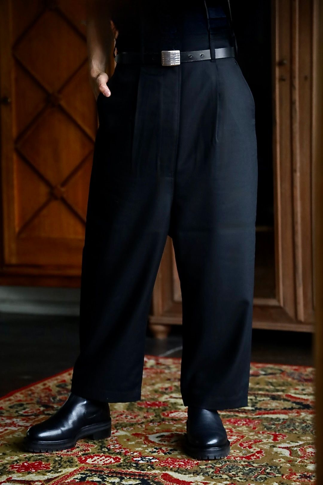 ウールギャバパンツ | MARK