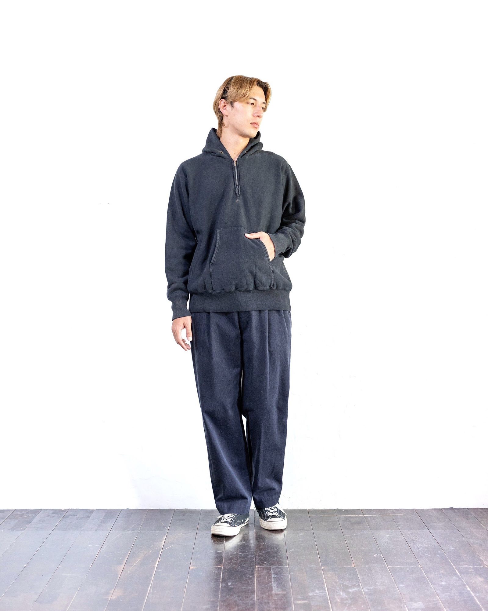 A.PRESSE Vintage Half Zip Sweat Hoodie スタイル 8月24日(土)新作