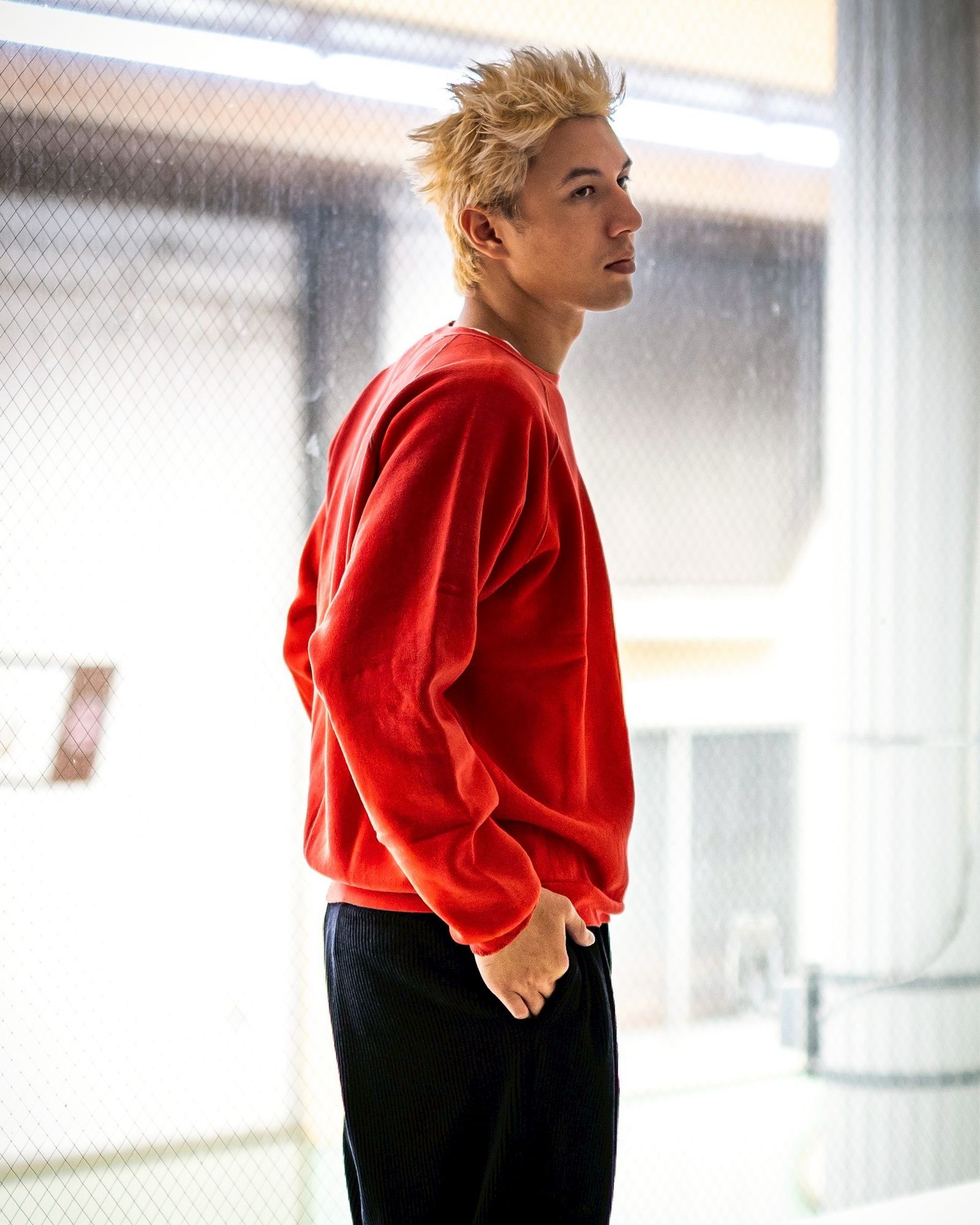 A.PRESSE Vintage Double V Sweatshirt (RED) 8月30日(土)新作発売