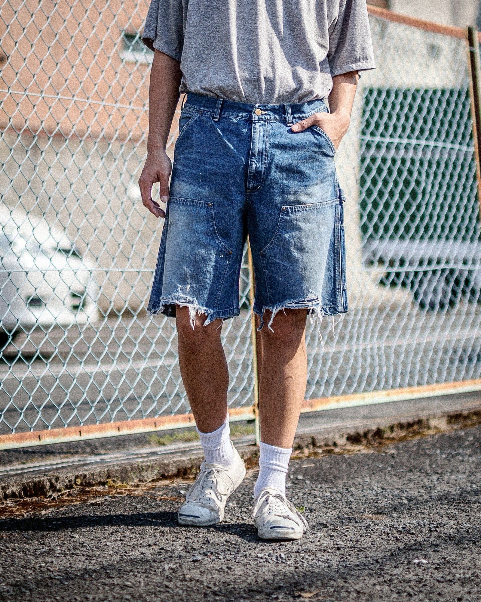 SAINT M×××××× - セントマイケル25SS デニムショーツ DOUBLE KNEE