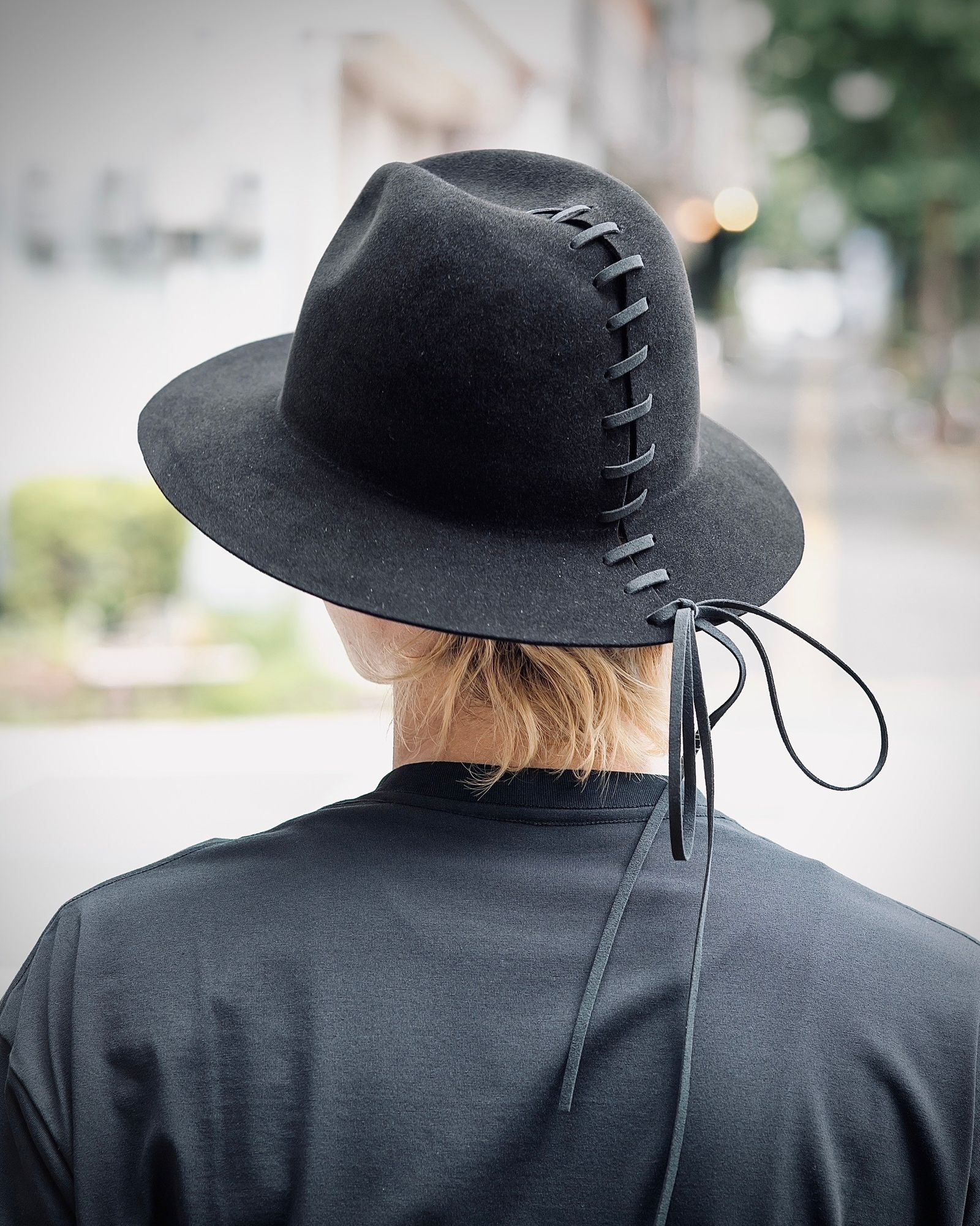 yohji yamamoto - ヨウジヤマモト ハット LACE UP SOFT HAT(HO-H11-977